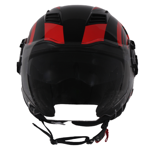 Isola Shiny Black Red - Frontal