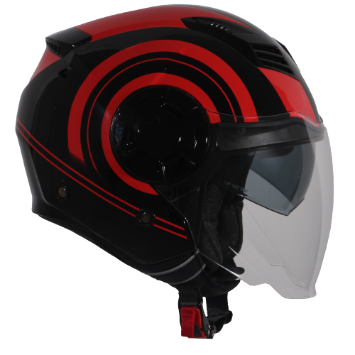 Isola Shiny Black Red - Lateral (Dir.)
