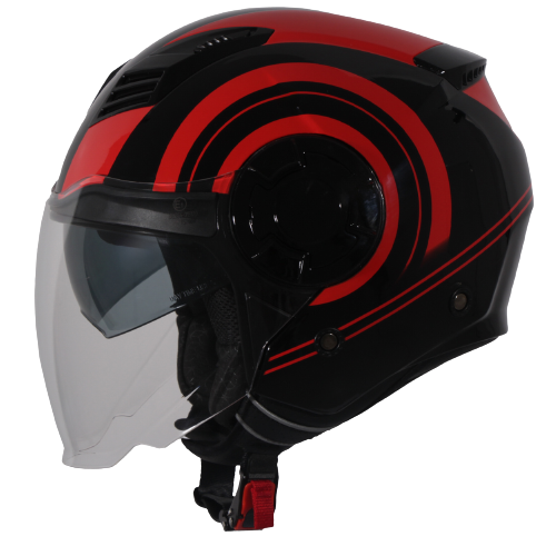 Isola Shiny Black Red - Lateral (Esq.)