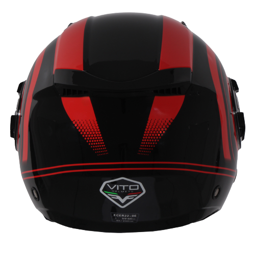 Isola Shiny Black Red - Traseira