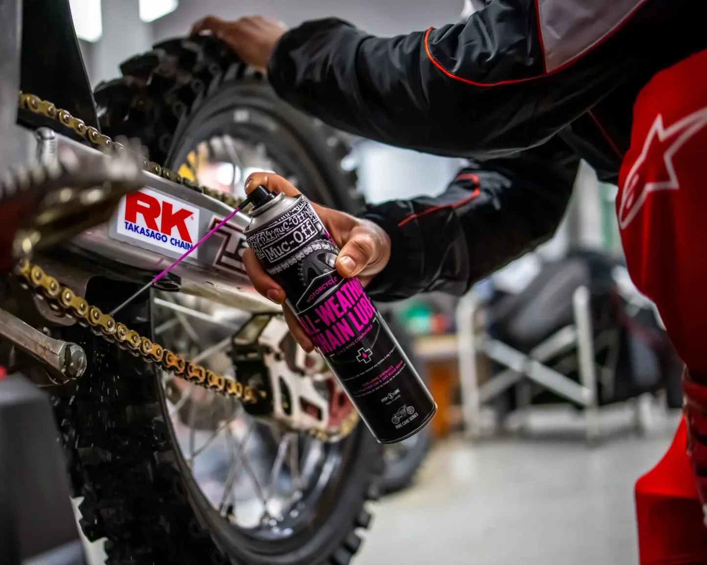 Motorcycle All-Weather Chain Lube 400ml (Ilustração)